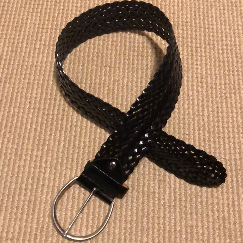 Black Woven Belt Like New
